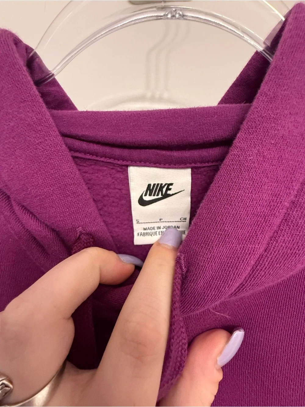 Nike Purple Crewneck Pullover Hoodie